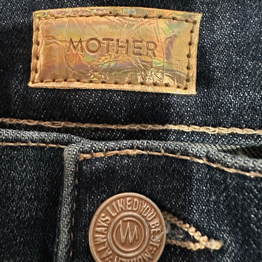 MOTHER "The Cha Cha Fray" Girl Crush High-Rise Flare Jeans | Size 27 - Picture 4 of 14